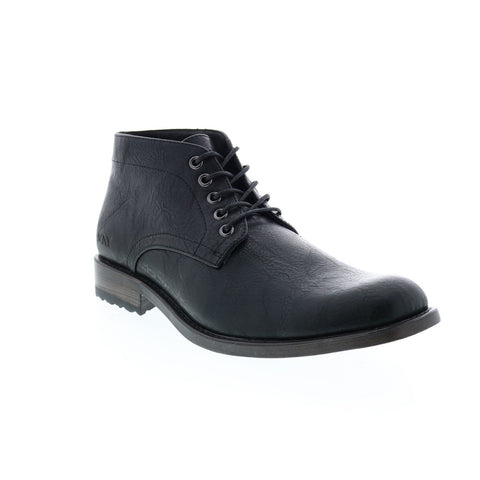 Andrew Marc Drake NYDRAKEGV-001 Mens Black Leather Chukkas Boots