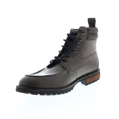 Andrew Marc Yates NYYATESG-0384 Mens Gray Leather Casual Dress Boots