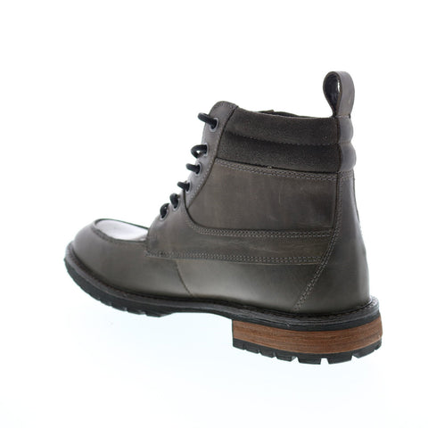 Andrew Marc Yates NYYATESG-0384 Mens Gray Leather Casual Dress Boots
