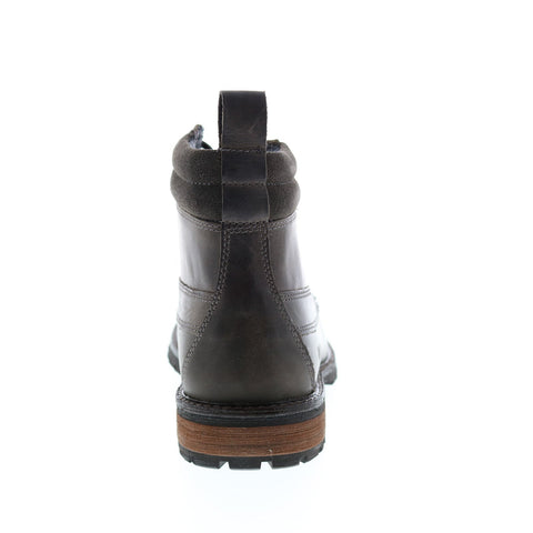 Andrew Marc Yates NYYATESG-0384 Mens Gray Leather Casual Dress Boots