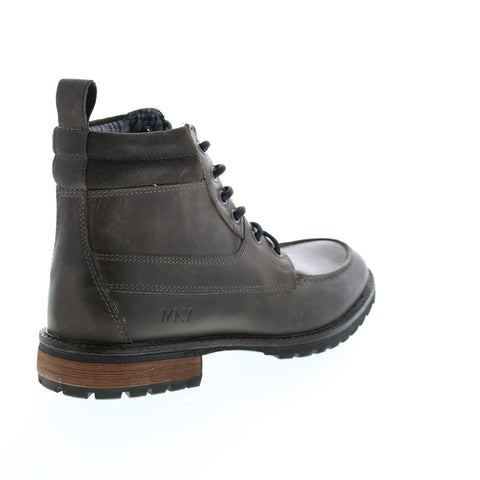 Andrew Marc Yates NYYATESG-0384 Mens Gray Leather Casual Dress Boots