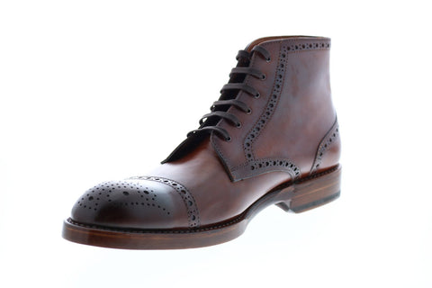 Bruno Magli Octavio OCTAVIO Mens Brown Lace Up Lace Up Boots