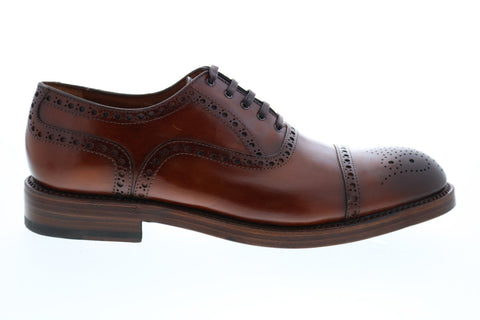 Bruno Magli Olimpio OLIMPIO Mens Brown Cap Toe Oxfords & Lace Ups Shoes