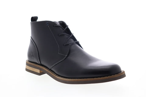 Original Penguin Hank OP OP100142M Mens Black Leather Chukkas Boots Shoes