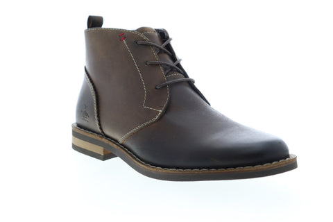 Original Penguin Hank OP OP100201M Mens Brown Leather Chukkas Boots Shoes