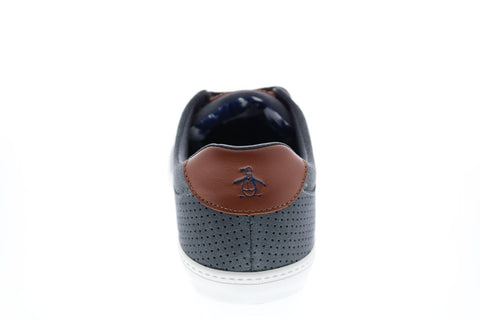 Penguin Dan OP100585M Mens Gray Suede Lace Up Lifestyle Sneakers Shoes