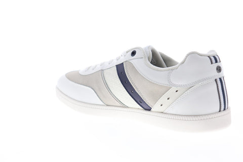 Original Penguin Tyler OP100635M Mens White Suede Low Top Sneakers Shoes