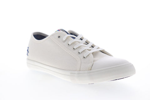 Original Penguin Mick OP100782M Mens White Canvas Low Top Sneakers Shoes