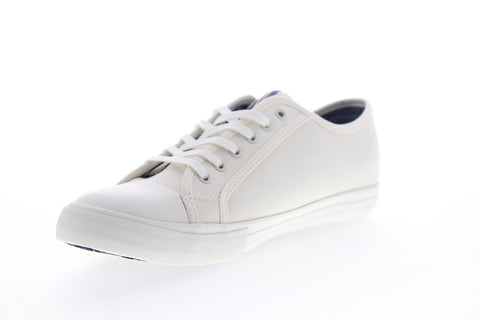 Original Penguin Mick OP100782M Mens White Canvas Low Top Sneakers Shoes