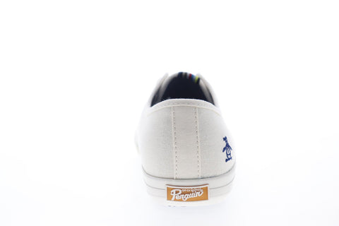 Original Penguin Mick OP100782M Mens White Canvas Low Top Sneakers Shoes