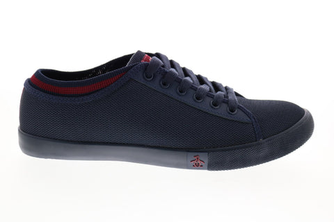 Penguin Damon OP100877M Mens Blue Canvas Lace Up Lifestyle Sneakers Shoes