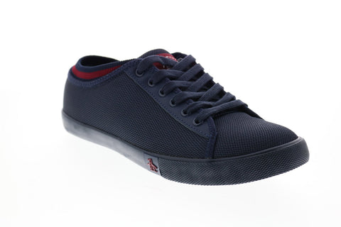 Penguin Damon OP100877M Mens Blue Canvas Lace Up Lifestyle Sneakers Shoes