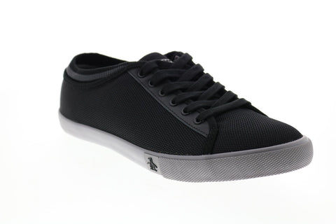 Penguin Damon OP100879M Mens Black Canvas Lace Up Lifestyle Sneakers Shoes