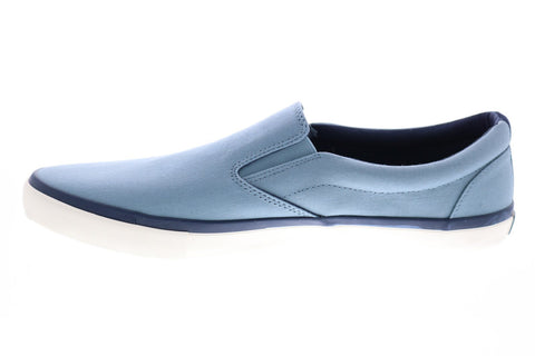 Penguin Beckett OP100944M Mens Blue Canvas Slip On Lifestyle Sneakers Shoes