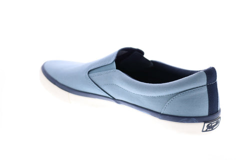 Penguin Beckett OP100944M Mens Blue Canvas Slip On Lifestyle Sneakers Shoes