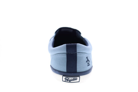 Penguin Beckett OP100944M Mens Blue Canvas Slip On Lifestyle Sneakers Shoes