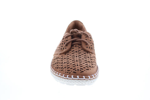 Earth Inc. Pax Lace Up Mocc Womens Brown Leather Lifestyle Sneakers Shoes