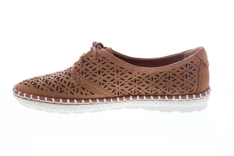 Earth Inc. Pax Lace Up Mocc Womens Brown Leather Lifestyle Sneakers Shoes