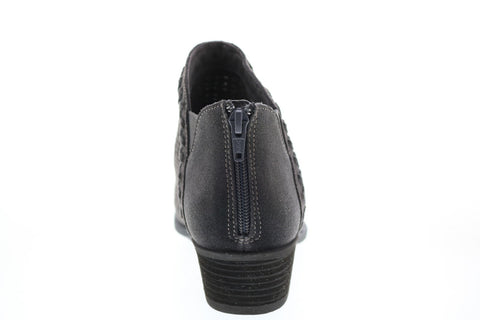 Earth Inc. Peak Perry Suede Womens Gray Suede Zipper Ankle & Booties Boots