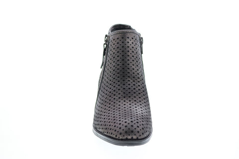 Earth Inc. Pineberry 2 Metallic Womens Gray Leather Ankle & Booties Boots