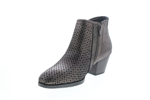 Earth Inc. Pineberry 2 Metallic Womens Gray Leather Ankle & Booties Boots