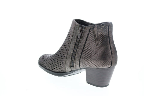 Earth Inc. Pineberry 2 Metallic Womens Gray Leather Ankle & Booties Boots