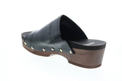 Earth Inc. Pine Tiga Soft Calf Womens Black Leather Strap Sandals Shoes