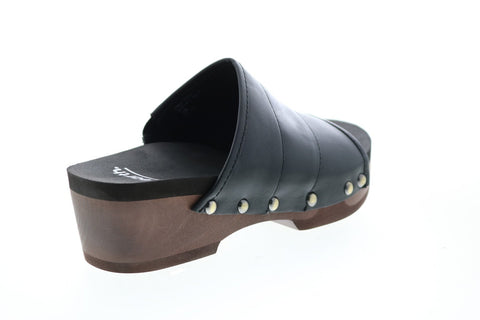 Earth Inc. Pine Tiga Soft Calf Womens Black Leather Strap Sandals Shoes