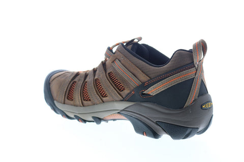 Keen Flint Low 1007970 Mens Brown Nubuck Lace Up Work Boots Shoes