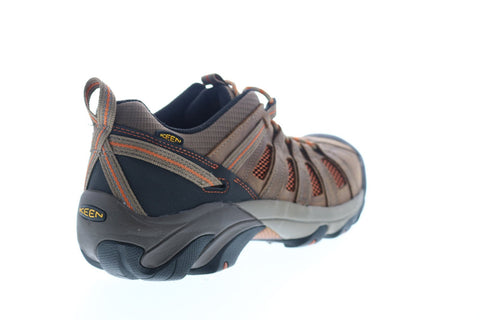 Keen Flint Low 1007970 Mens Brown Nubuck Lace Up Work Boots Shoes