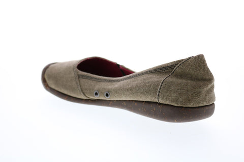 Keen Sienna Skimmer SMP 1014298 Womens Brown Canvas Slip On Ballet Flats Shoes