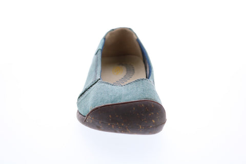 Keen Sienna Skimmer SMP 1014299 Womens Green Canvas Slip On Ballet Flats Shoes