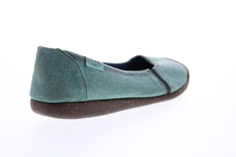 Keen Sienna Skimmer SMP 1014299 Womens Green Canvas Slip On Ballet Flats Shoes
