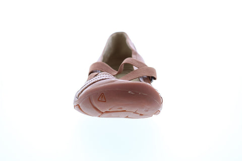 Keen Rivington II 1014737 Womens Brown Leather Slip On Ballet Flats Shoes