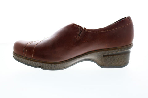 Keen Mora Button 1015038 Womens Brown Leather Slip On Loafer Flats Shoes