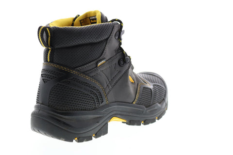 Keen Logandale 1017828 Mens Black Leather Lace Up Work Boots Shoes