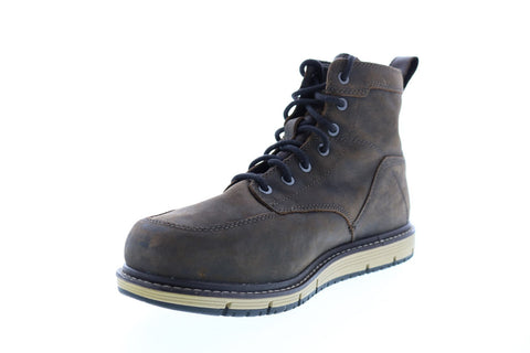 Keen San Jose 6 1022106 Mens Brown Leather Lace Up Work Boots Shoes