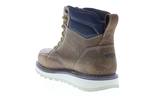 Keen Cincinnati 6" 1023223 Mens Brown Extra Wide Leather Lace Up Work Boots