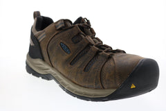 Keen Flint II 1023236 Mens Brown Leather Lace Up Work Boots