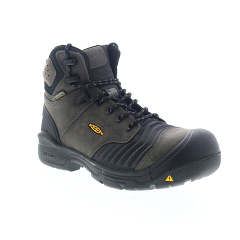 Keen Portland 6 1023387 Mens Green Leather Lace Up Work Boots Shoes