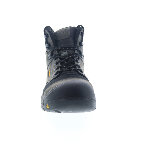 Keen Portland 6 1023387 Mens Green Leather Lace Up Work Boots Shoes