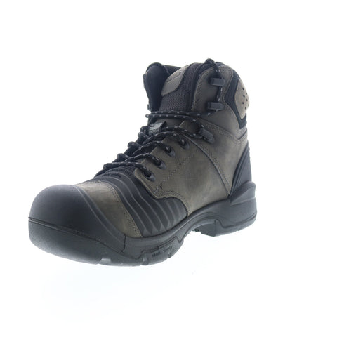 Keen Portland 6 1023387 Mens Green Leather Lace Up Work Boots Shoes