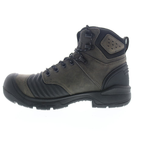 Keen Portland 6 1023387 Mens Green Leather Lace Up Work Boots Shoes