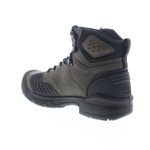 Keen Portland 6 1023387 Mens Green Leather Lace Up Work Boots Shoes