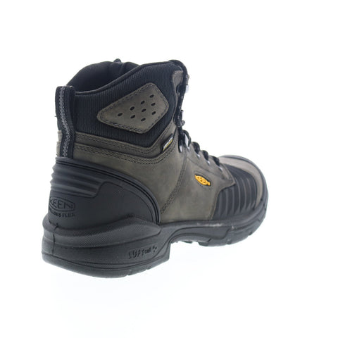 Keen Portland 6 1023387 Mens Green Leather Lace Up Work Boots Shoes