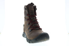 Keen Greta 1023607 Womens Brown Wide Leather Lace Up Hiking Boots