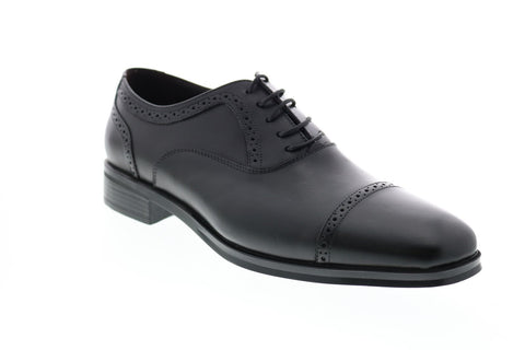 Bruno Magli Poncho PONCHO Mens Black Lace Up Cap Toe Oxfords & Lace Ups Shoes