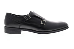 Bruno Magli Paro PARO-10 Mens Black Leather Dress Monk Strap Shoes