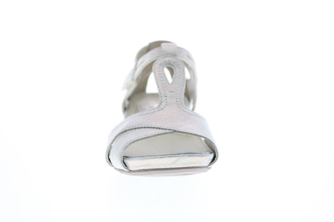 Earthies Ponza T-Strap PONZA-WTO Womens White Synthetic Strap Sandals Shoes