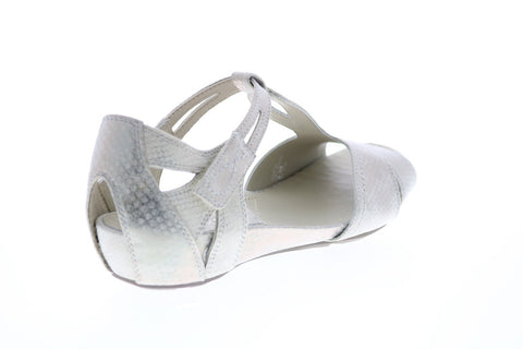 Earthies Ponza T-Strap PONZA-WTO Womens White Synthetic Strap Sandals Shoes